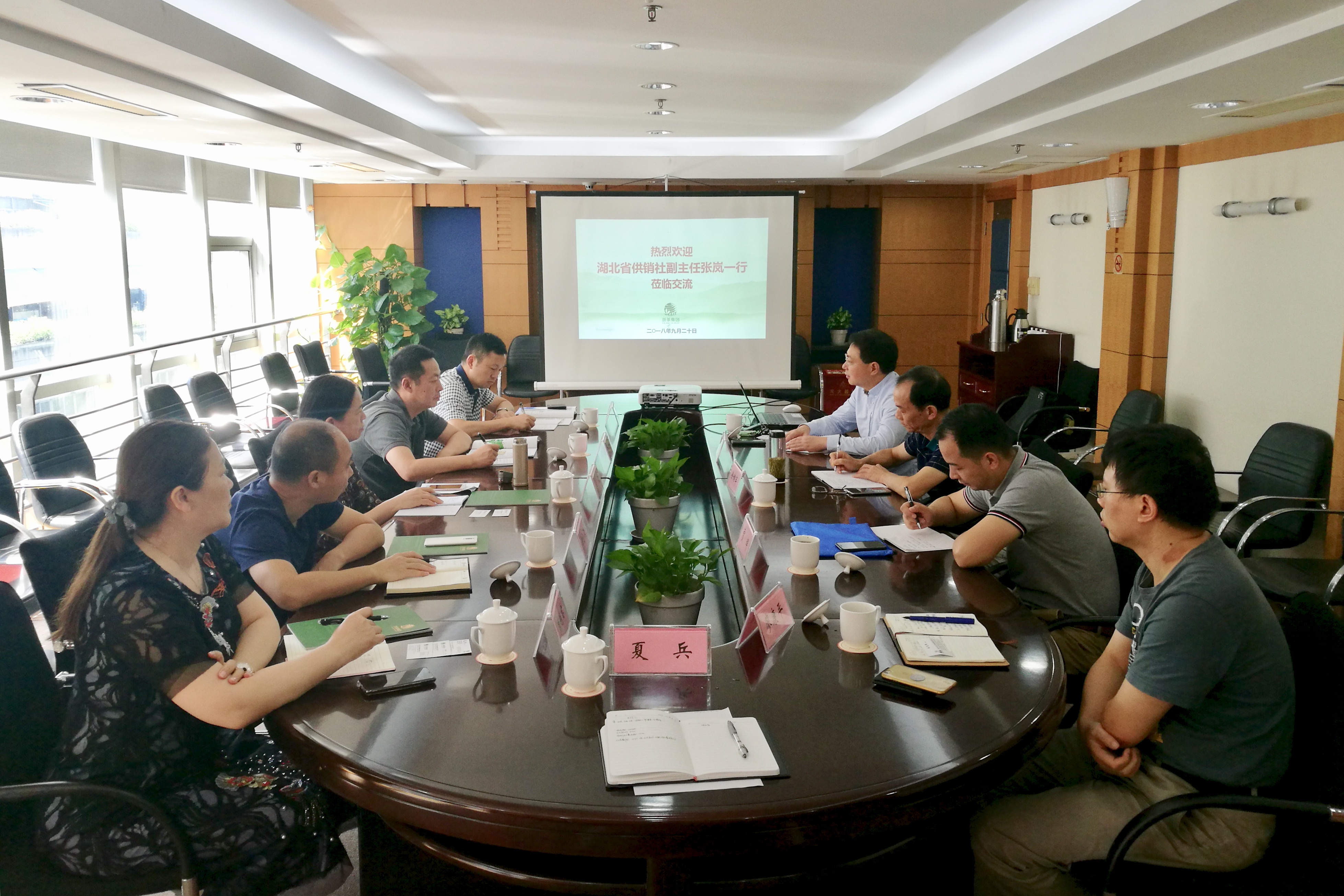 湖北省供销社张岚副主任一行莅临开云app官方版入口 - 开云专业的云端应用服务平台考察交流